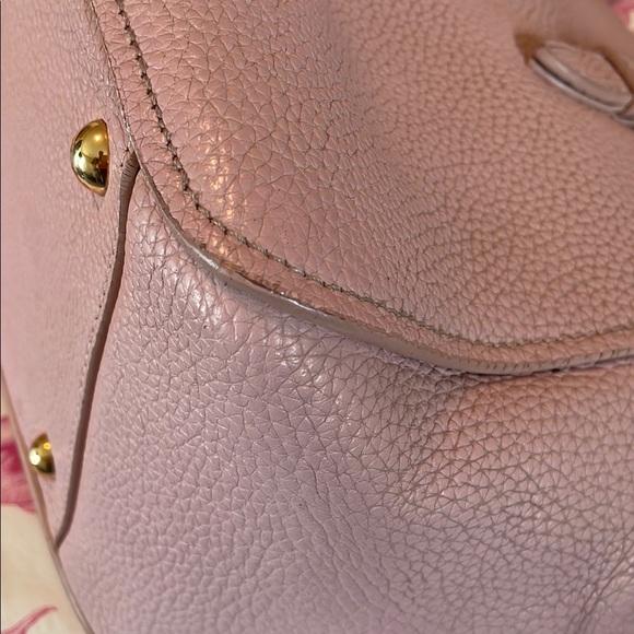 Miu Miu Pink Pebbled Leather Handbag - Picture 11 of 14